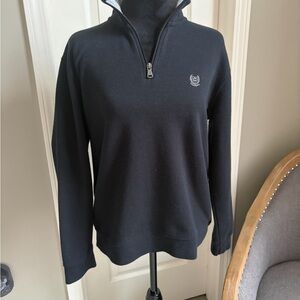 Chaps Black Quarter-Zip Men's Shirt